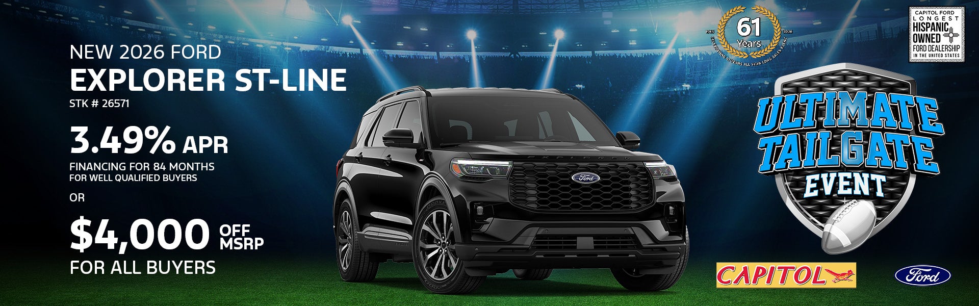 New 2026 Ford Explorer ST-Line