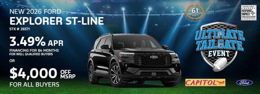 New 2026 Ford Explorer ST-Line