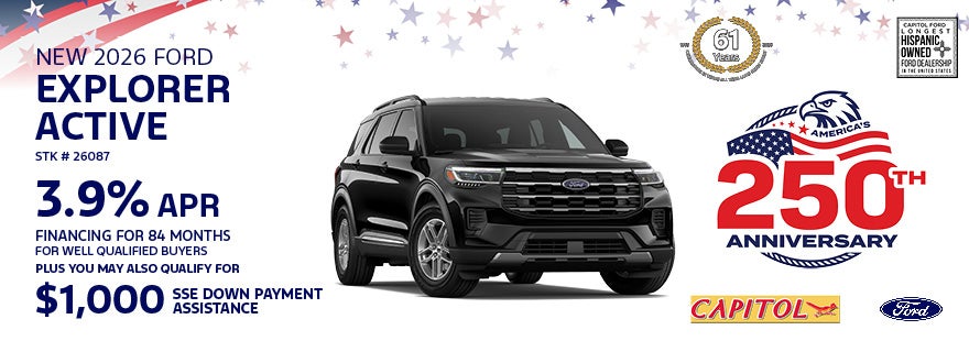 New 2026 Ford Explorer Active