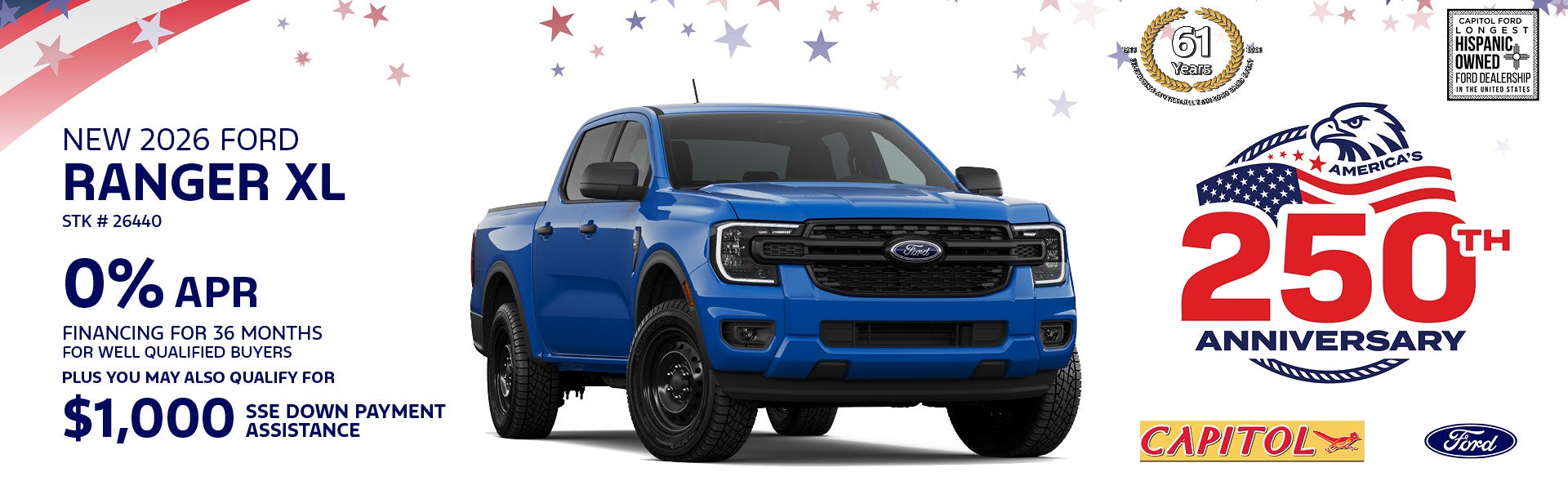 New 2026 Ford Ranger XL