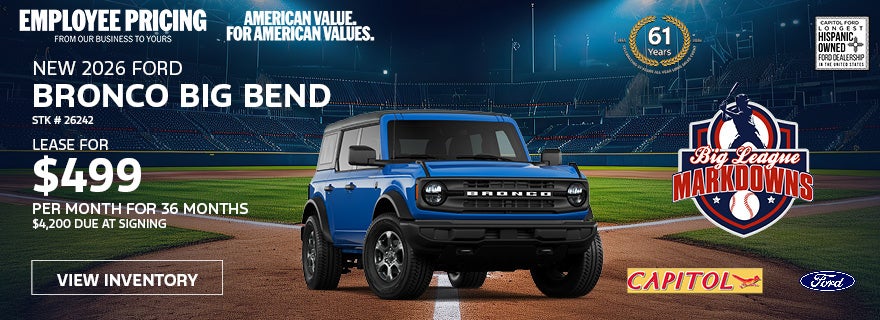 New 2026 Ford Bronco Big Bend