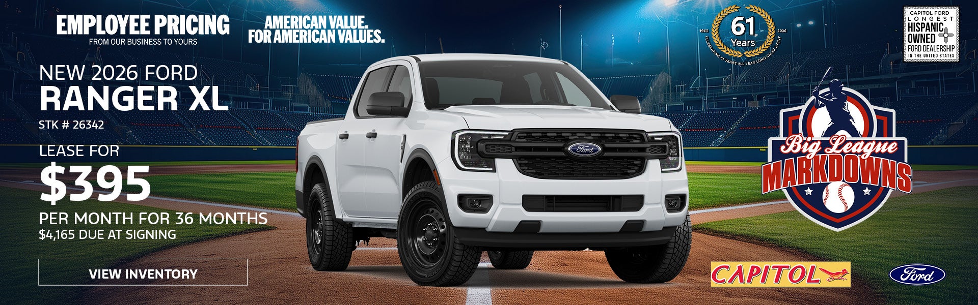 New 2026 Ford Ranger XL 