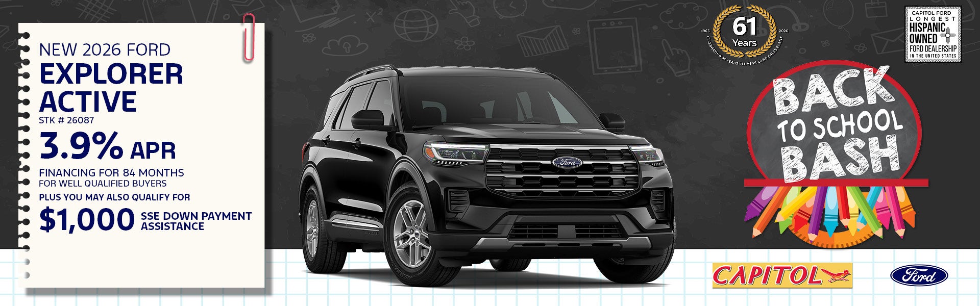 New 2026 Ford Explorer Active in Santa Fe, NM