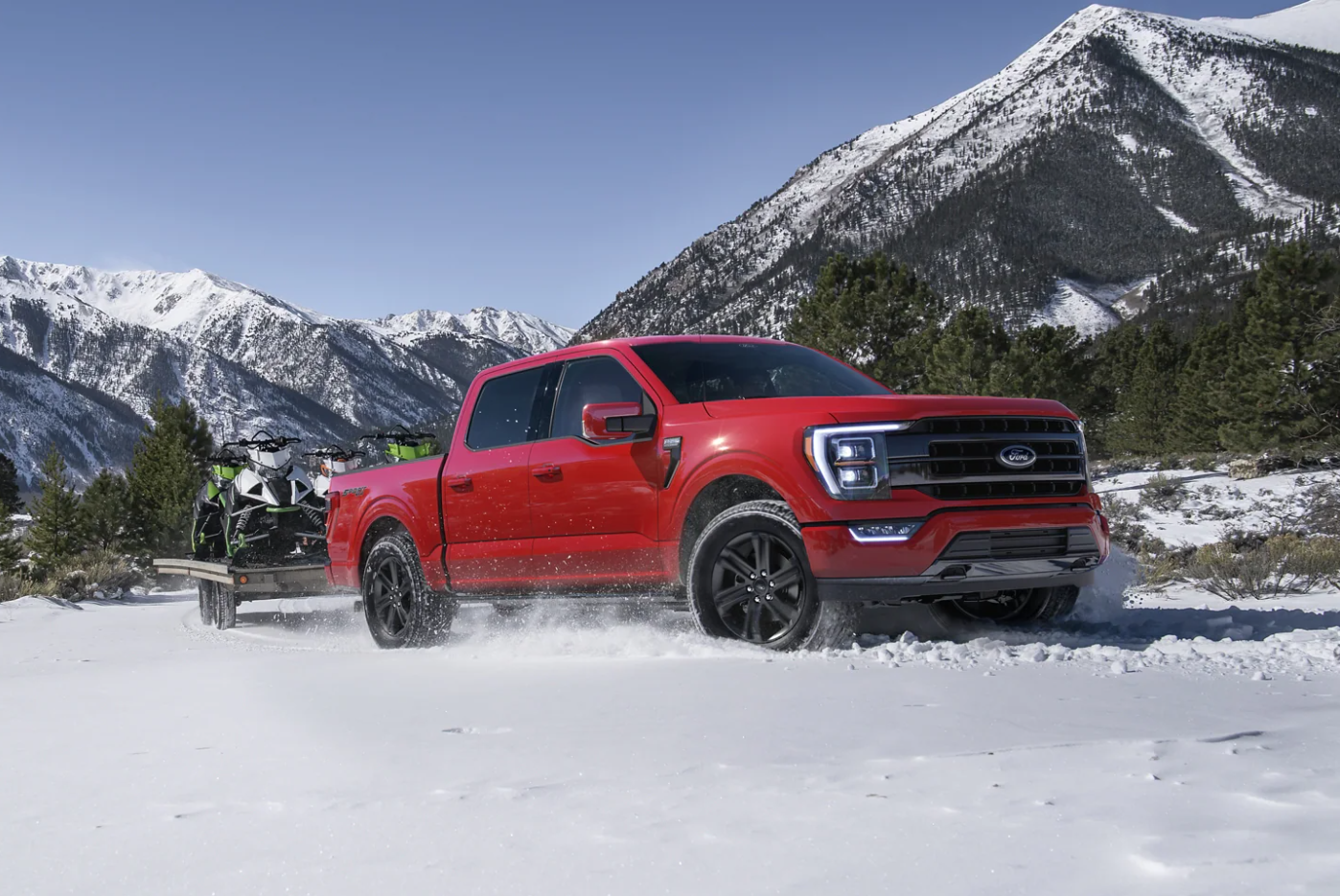 new-ford-f-150-driving-through-snow